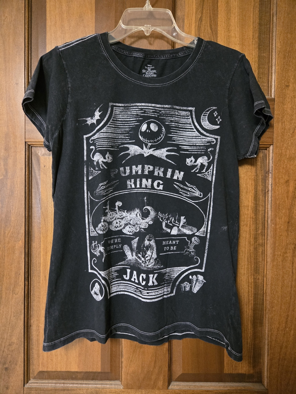 Nightmare Before Christmas "Pumpkin King Jack" Graphic Tee PTP=19.25"